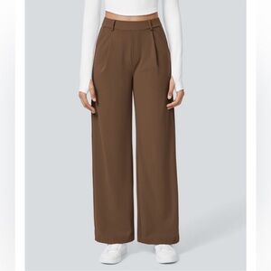 HALARA Brown Wide-Leg Women's Pants